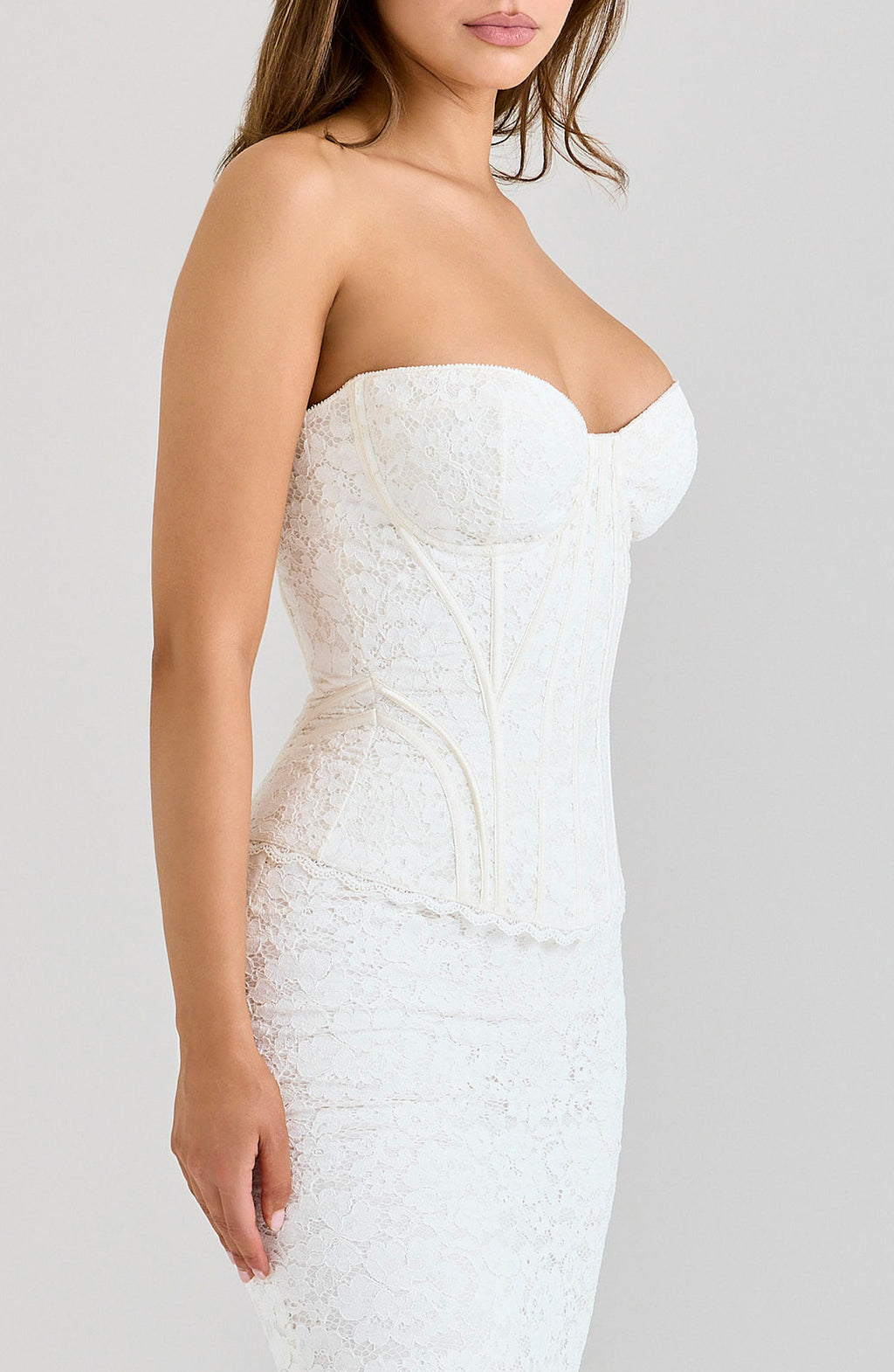 Solaine Lace Corset Gown