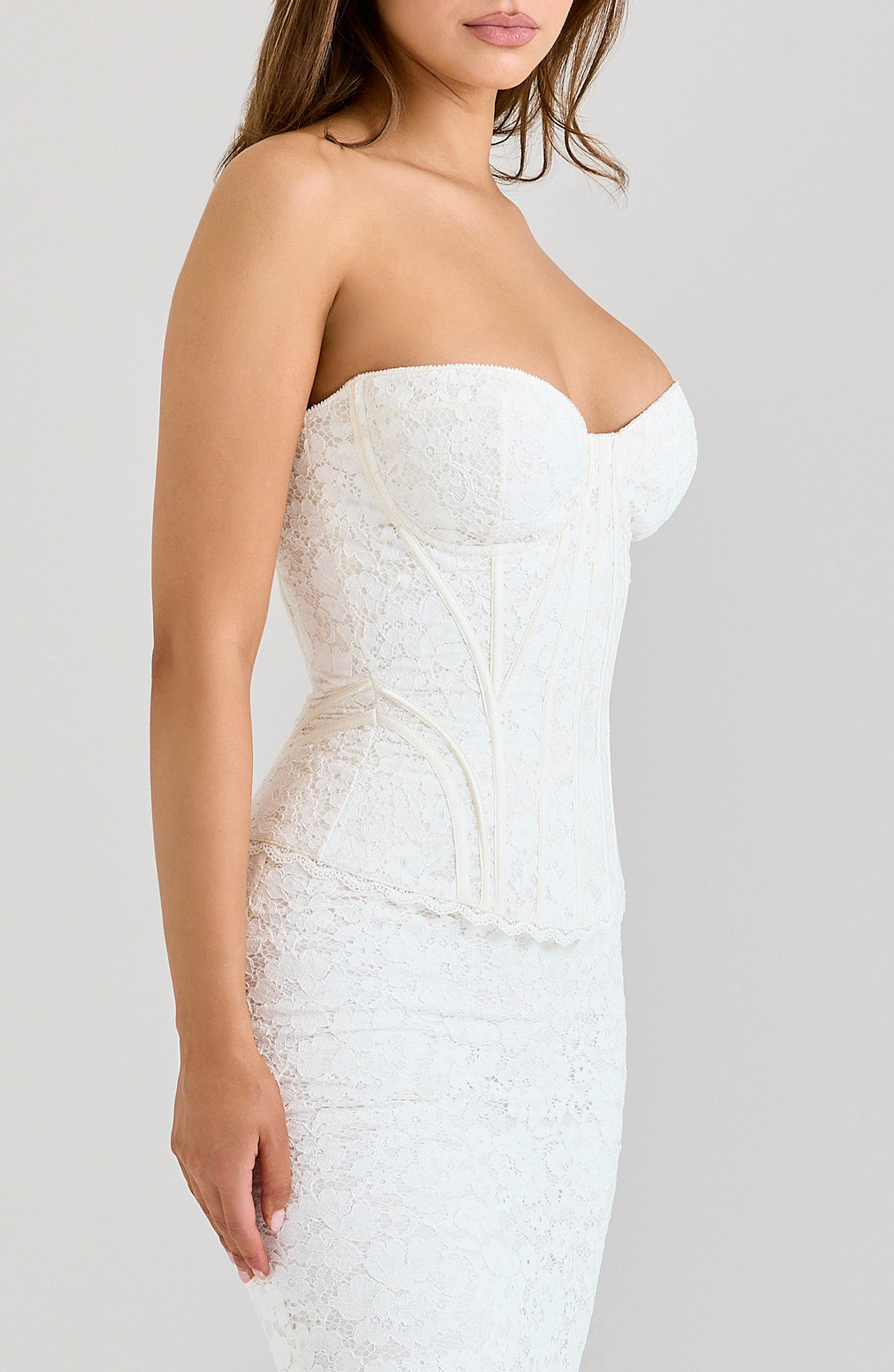 Solaine Lace Corset Gown