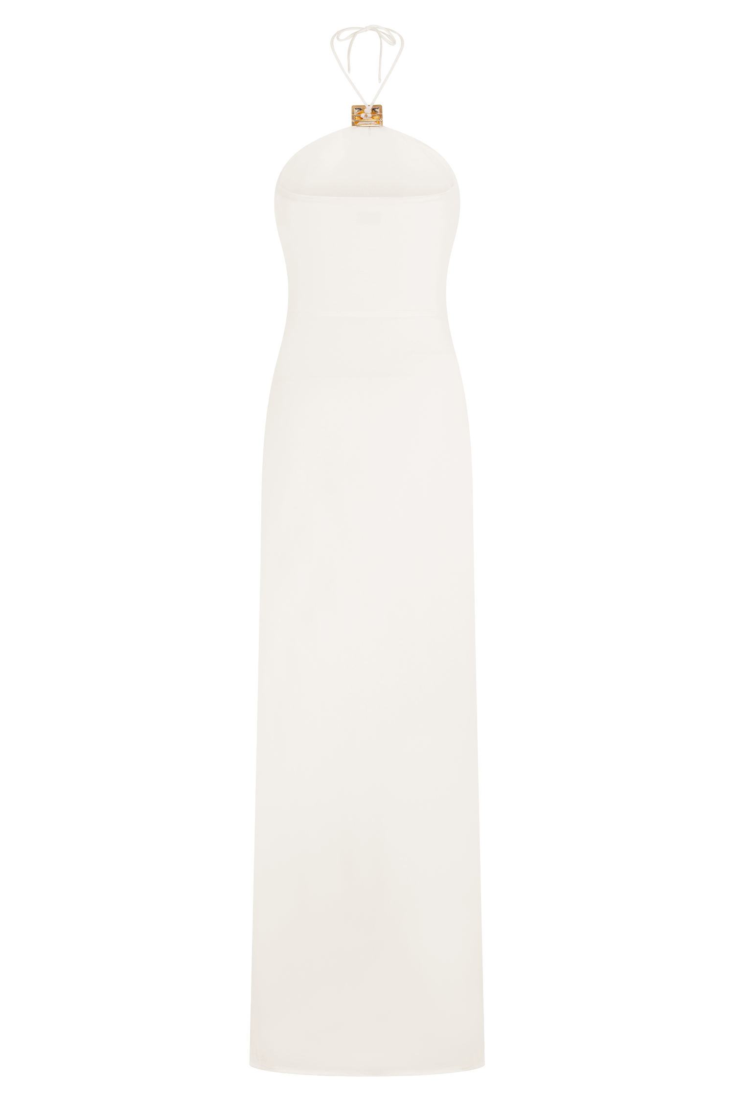 Quincy Halter Maxi Dress With Hardware - Ivory