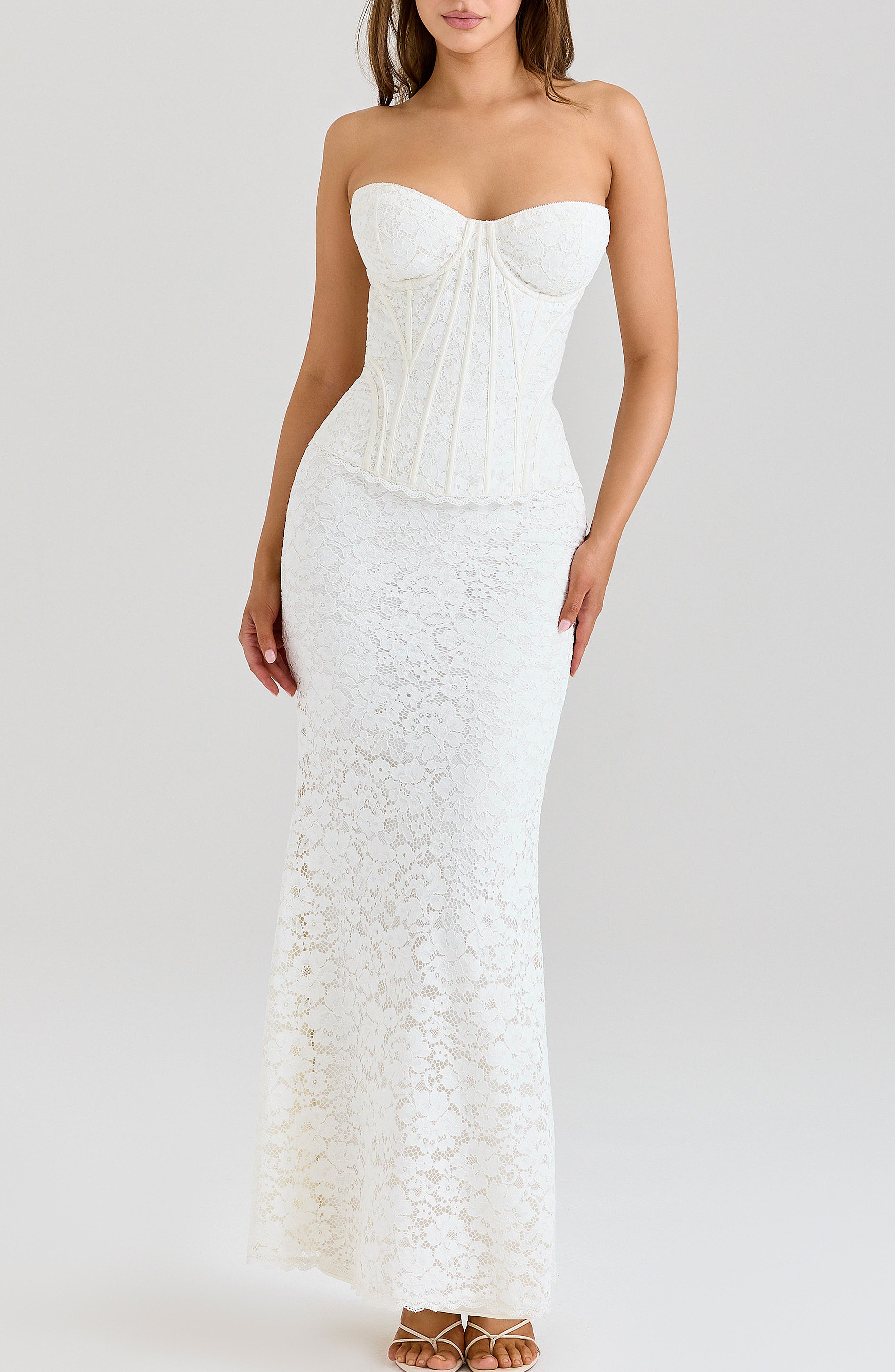 Solaine Lace Corset Gown