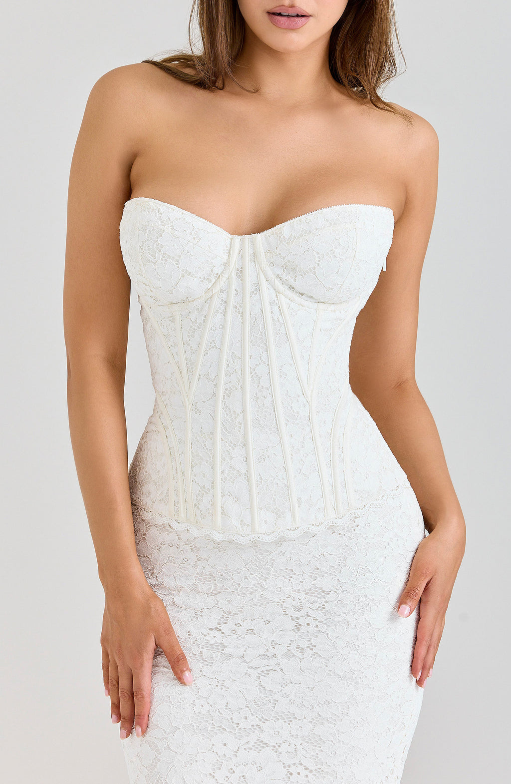 Solaine Lace Corset Gown