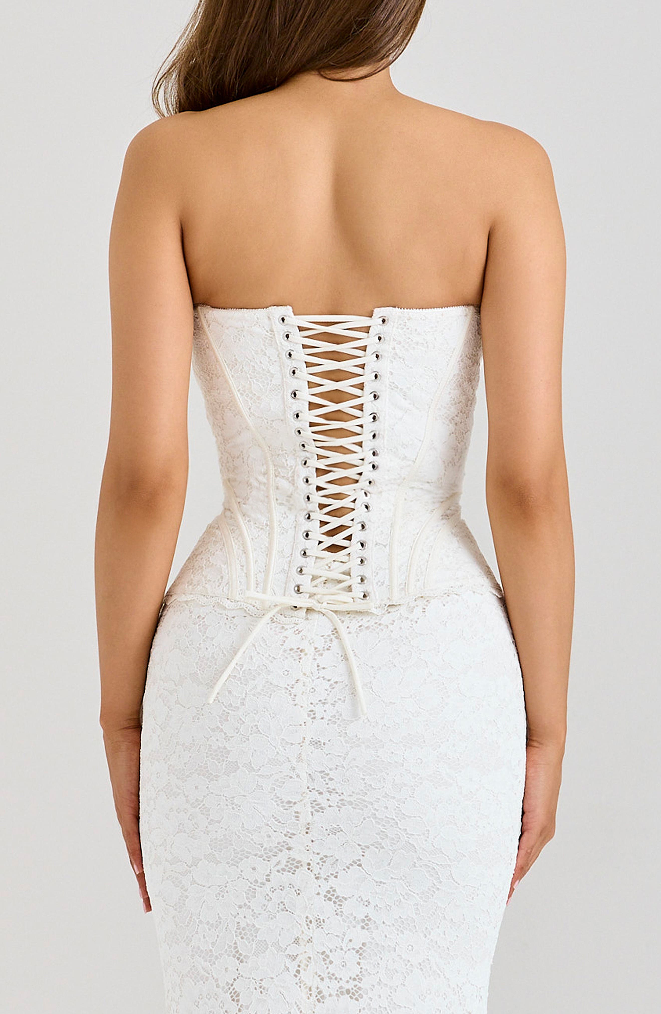 Solaine Lace Corset Gown